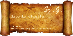 Sztojka Gizella névjegykártya